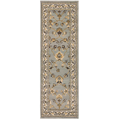 Kingfield Traditional Style Area Rug Or Door Mat or Runner Rug - Slate