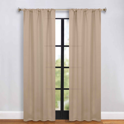 Solid Room Darkening Blackout Curtain Panels, Rod Pocket, Set of 2 - SmokedAsh