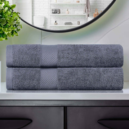 Kendell Egyptian Cotton Solid Medium Weight Bath Towel Set of 2