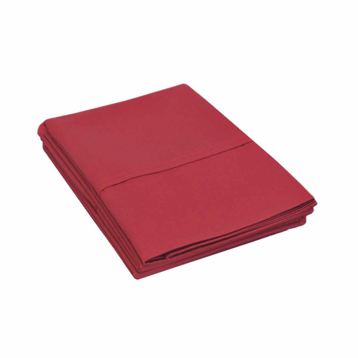 Solid Egyptian Cotton 2-Piece Pillowcase Set - Burgundy
