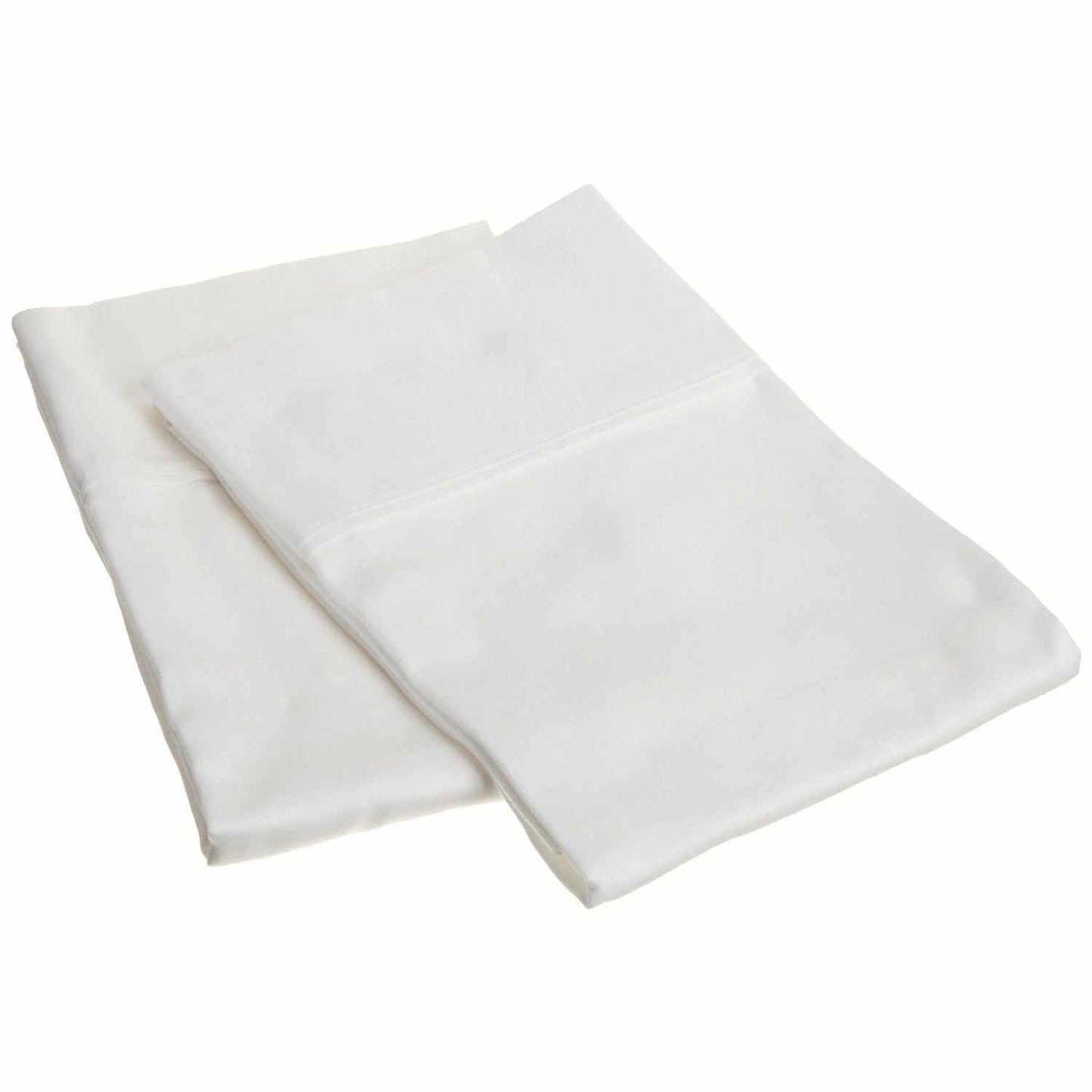 Solid Essentials Cotton Blend 2-Piece Pillowcase Set - White
