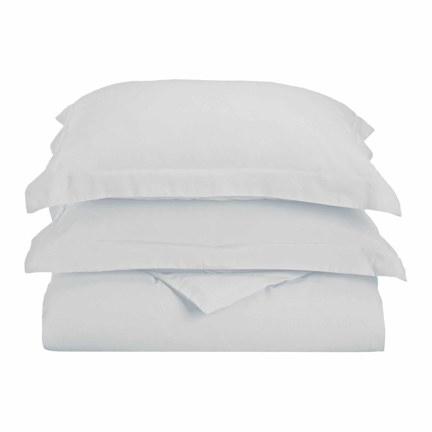  Superior Solid Microfiber Wrinkle Resistant Duvet Cover Set - Chrome