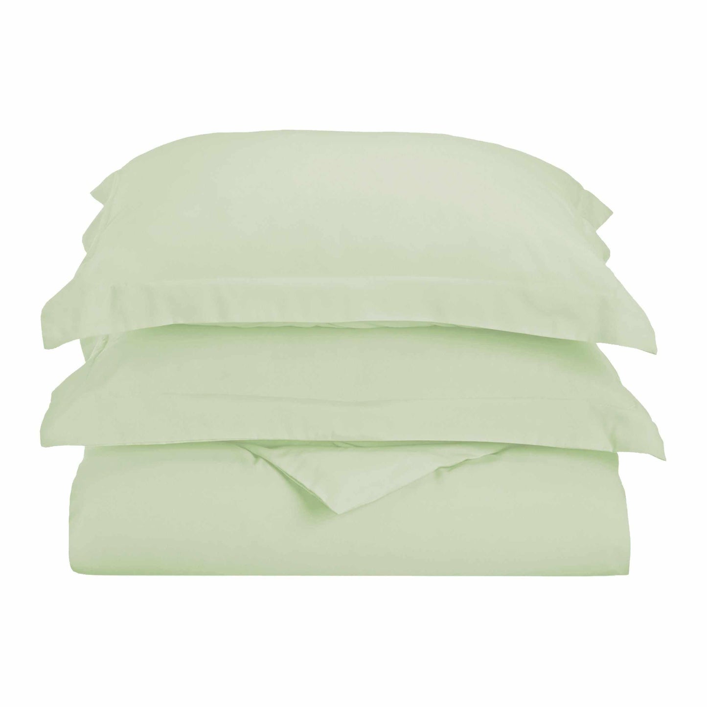  Superior Solid Microfiber Wrinkle Resistant Duvet Cover Set - Sage