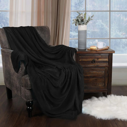 Fleece Plush Medium Weight Fluffy Soft Decorative Blanket Or Throw