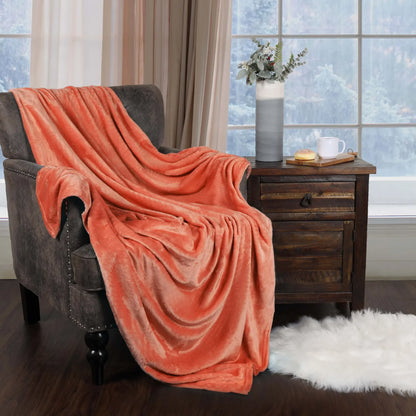 Fleece Plush Medium Weight Fluffy Soft Decorative Blanket Or Throw