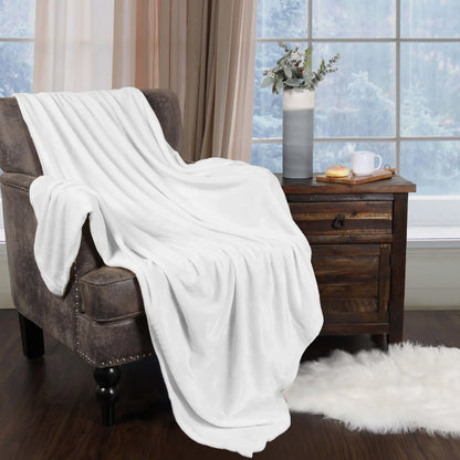 Fleece Plush Medium Weight Fluffy Soft Decorative Blanket Or Throw