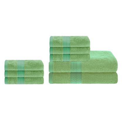 Ultra-Soft Rayon from Bamboo Cotton Blend Bath and Hand Towel Set