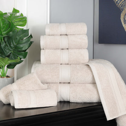Madison Egyptian Cotton Pile Plush Heavyweight 8 Piece Towel Set