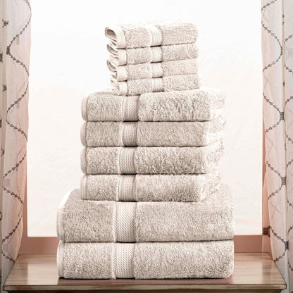 Madison Egyptian Cotton Pile Plush Heavyweight 10 Piece Towel Set