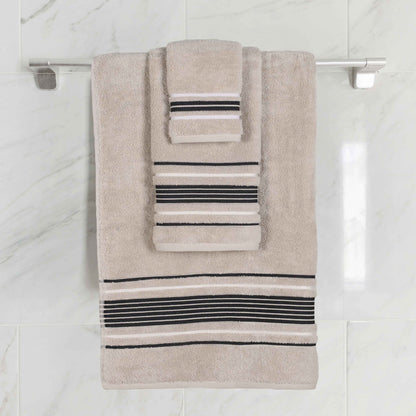 Sadie Zero Twist Cotton Solid Absorbent 3 Piece Towel Set