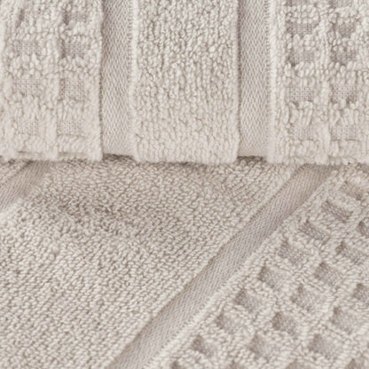 Napa Zero Twist Cotton Solid Waffle Honeycomb 12 Piece Towel Set