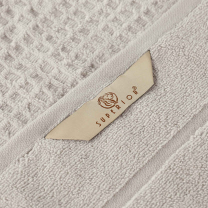 Napa Zero Twist Cotton Solid Waffle Honeycomb 12 Piece Towel Set