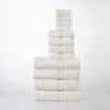 Modern Organic Solid 650 GSM 12- Pieces Towel Set - Ivory