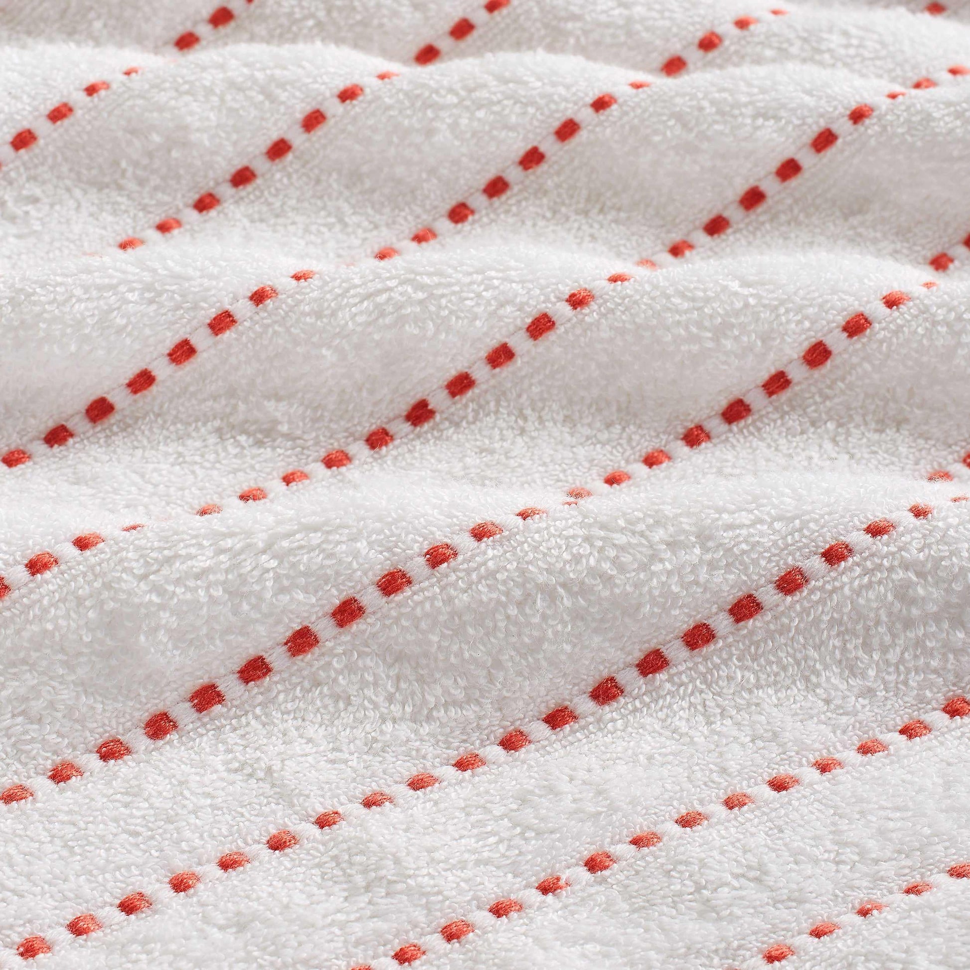  Traditional Organic Wave 650 GSM 16- Pieces Towel Set - Coral