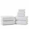  Traditional Organic Wave 650 GSM 8- Pieces Towel Set - Taupe