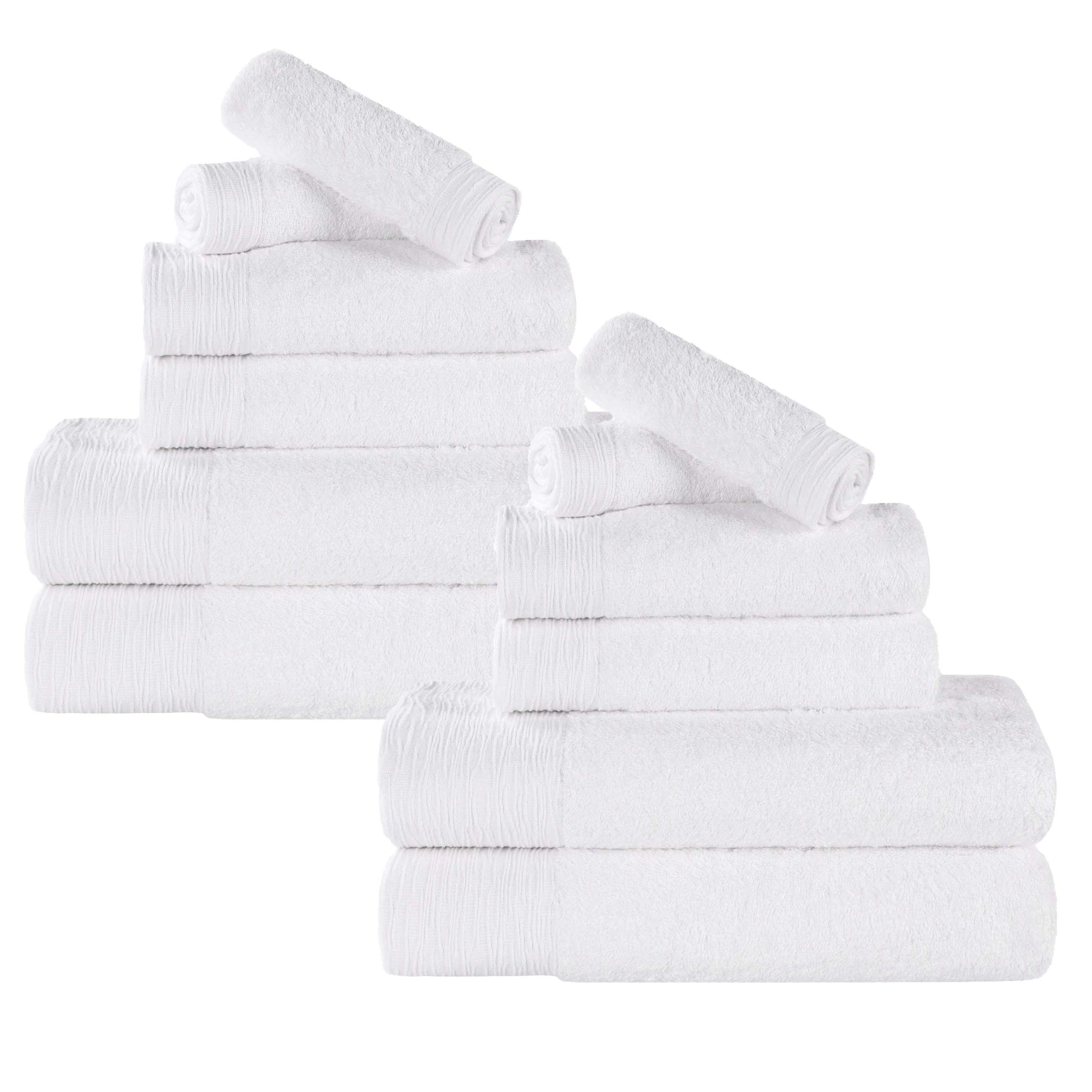 Rayon from Bamboo Eco-Friendly Fluffy Soft Solid - White