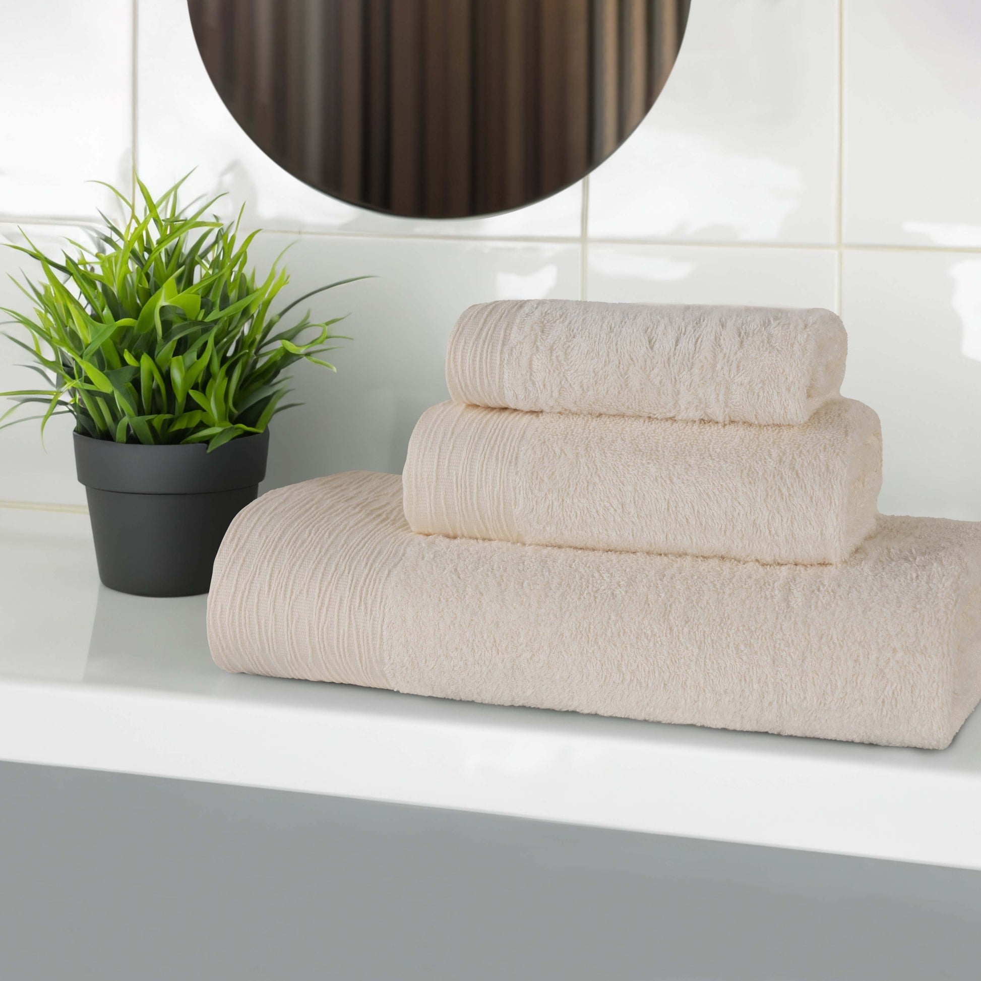 Rayon from Bamboo Eco-Friendly Fluffy Soft Solid - Ivory
