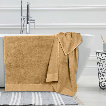 Rayon from Bamboo Eco-Friendly Fluffy Soft Solid Bath Sheet - Gold