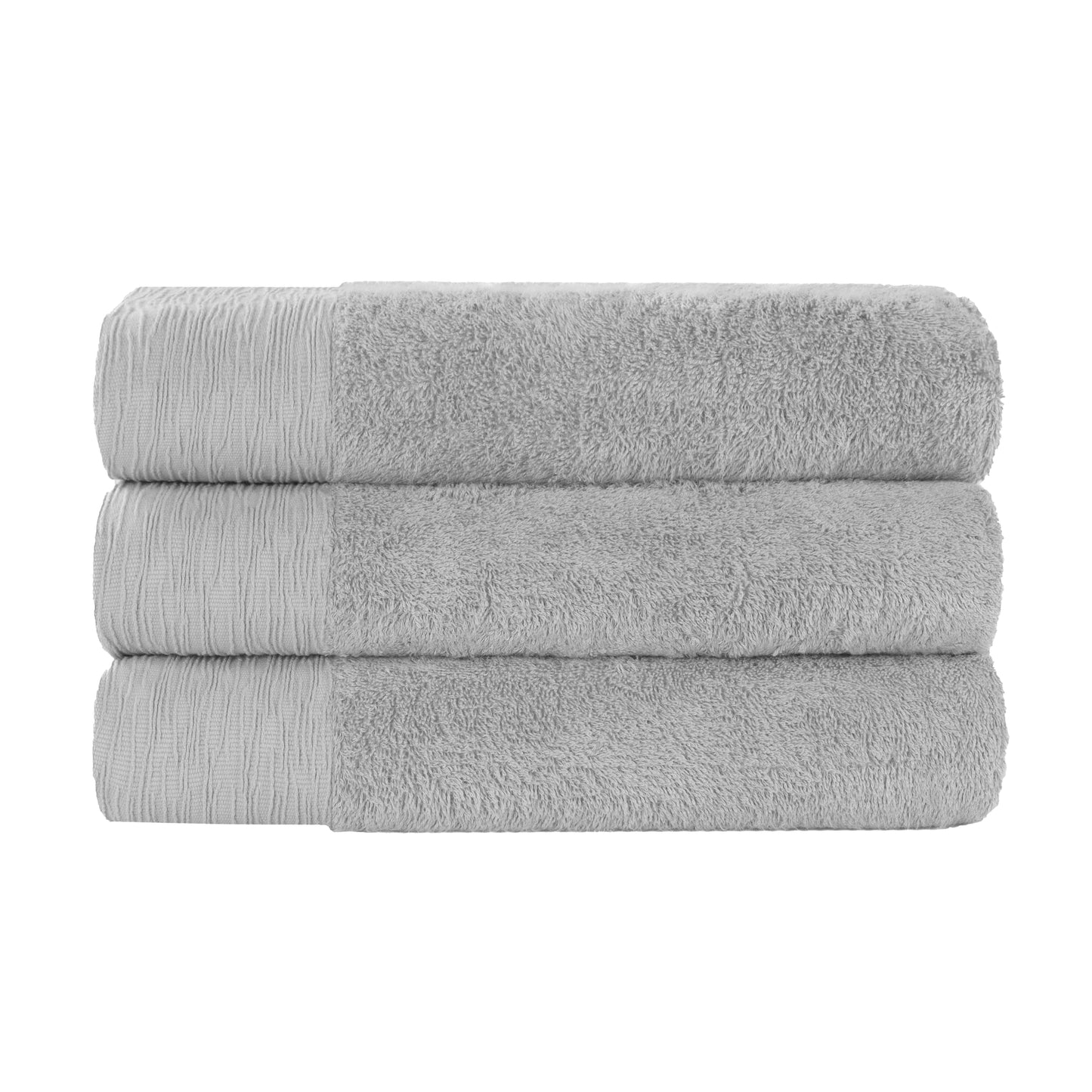 Rayon from Bamboo Eco-Friendly Fluffy Soft Solid Bath Towel - Platinum