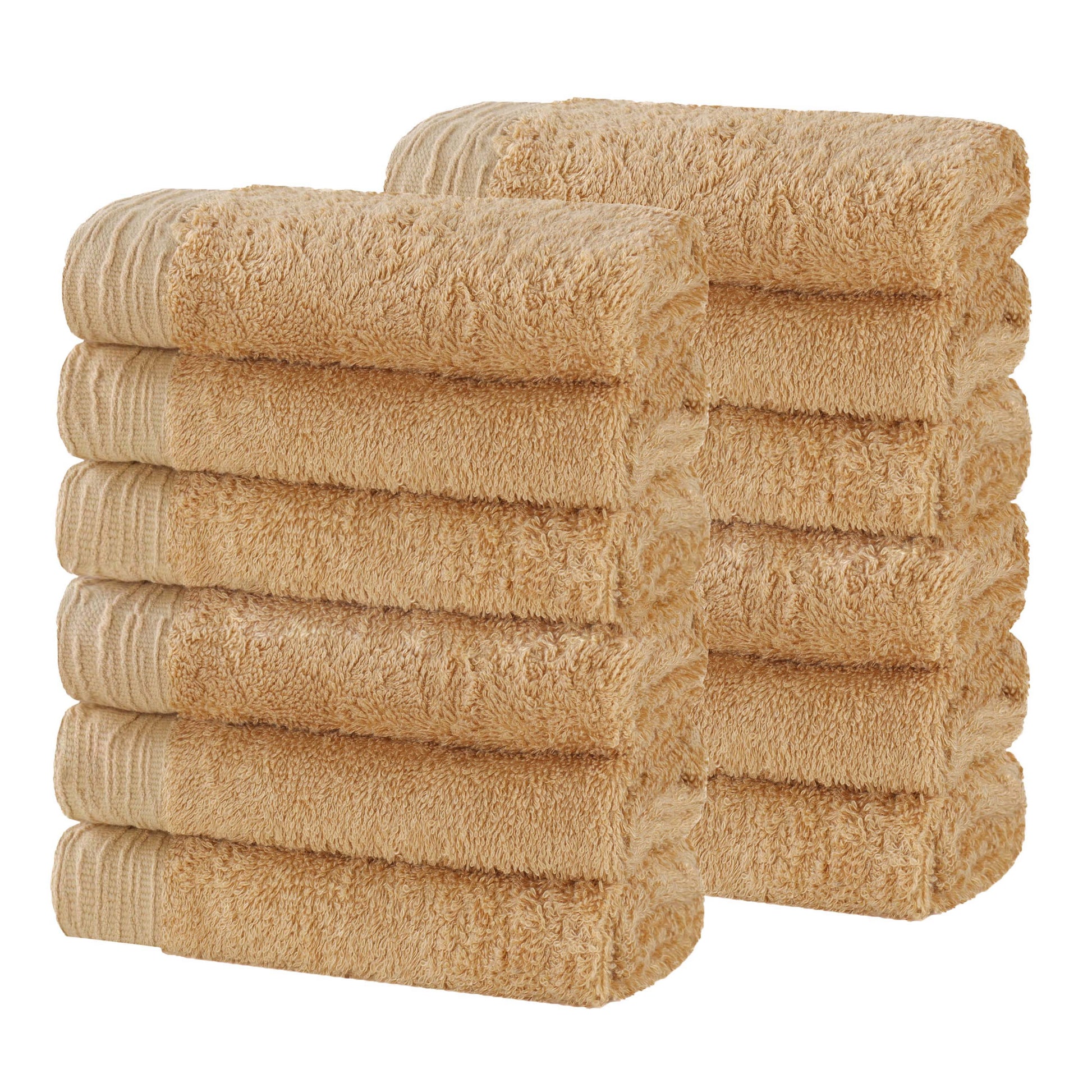 Rayon from Bamboo Eco-Friendly Solid Face Towel Washcloth - Gold