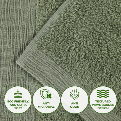 Rayon from Bamboo Eco-Friendly Fluffy Soft Solid - Green