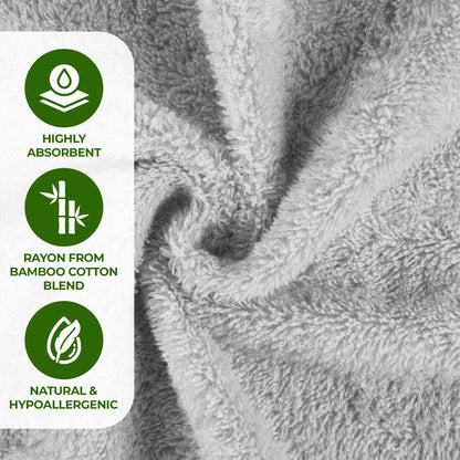 Rayon from Bamboo Eco-Friendly Fluffy Soft Solid - Platinum