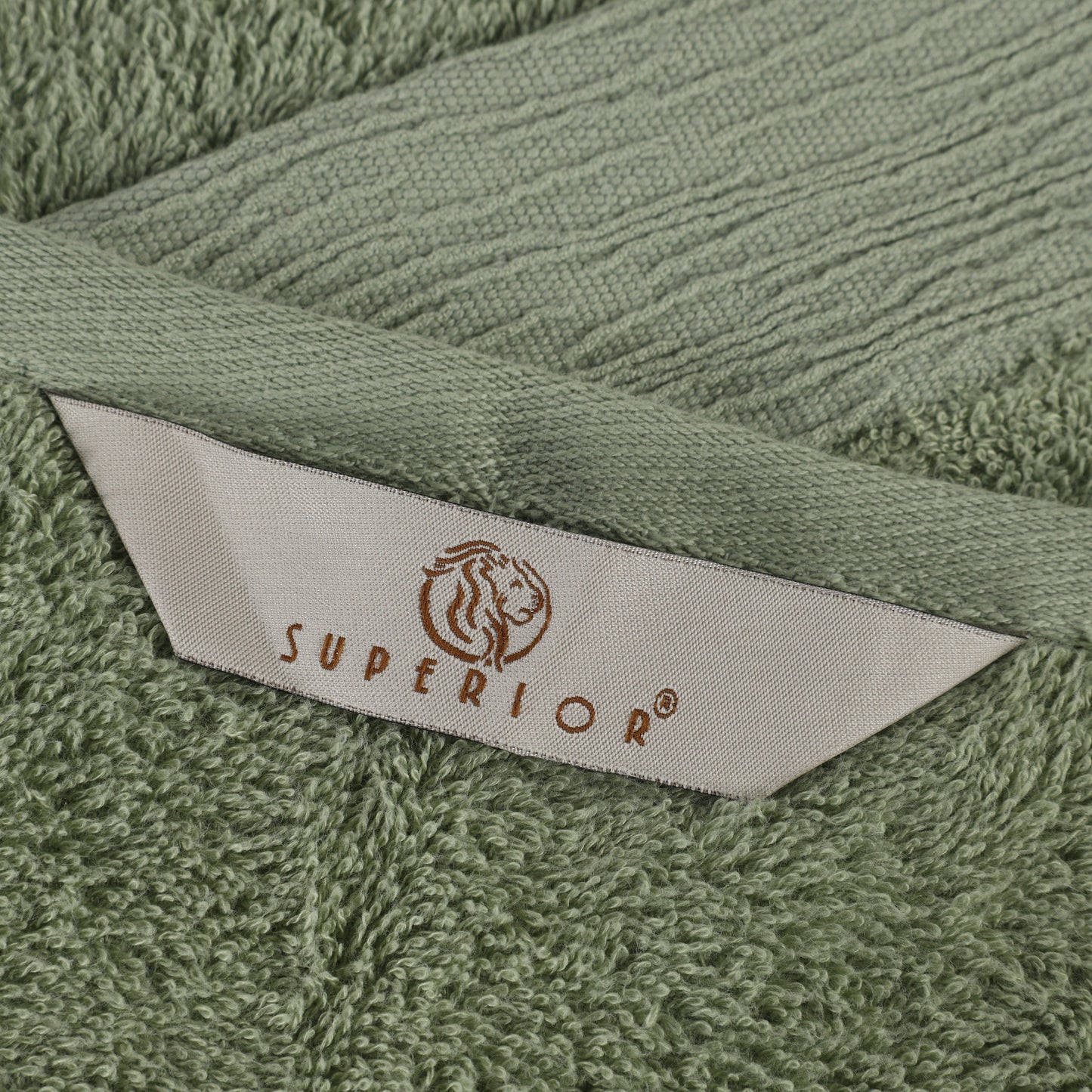 Rayon from Bamboo Eco-Friendly Fluffy Solid Hand Towel - Green