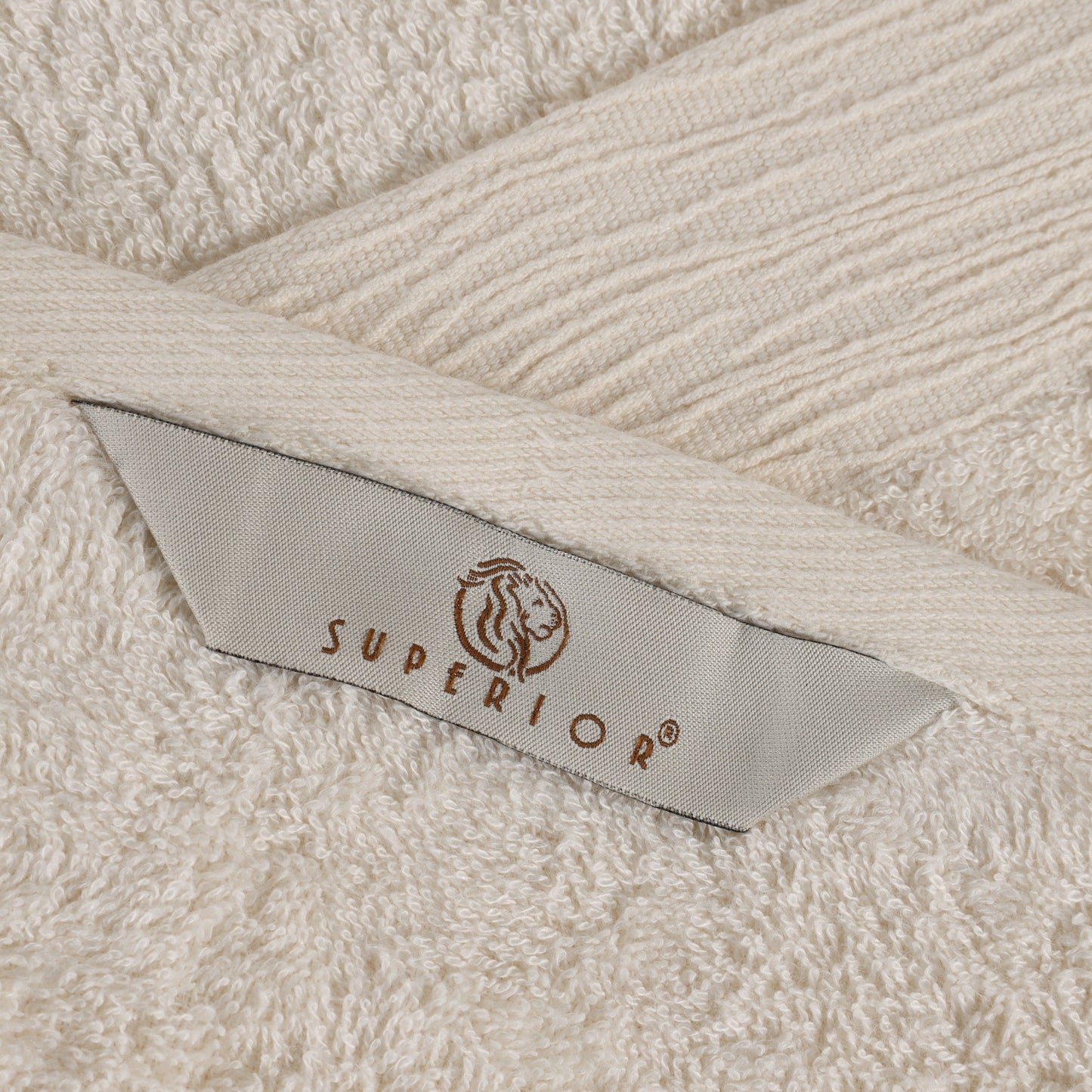 Rayon from Bamboo Eco-Friendly Solid Face Towel Washcloth - Ivory