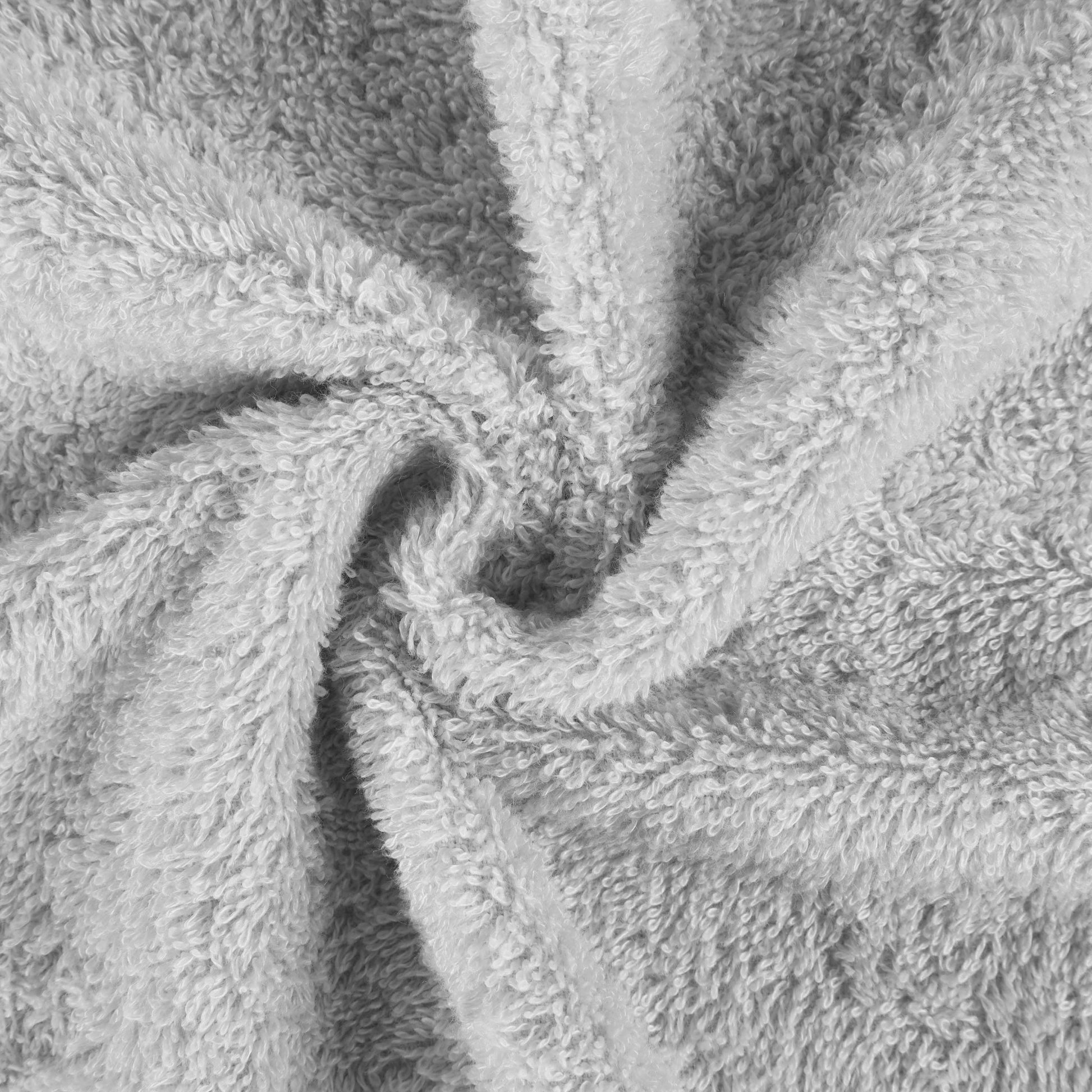 Rayon from Bamboo Eco-Friendly Fluffy Solid Hand Towel - Platinum