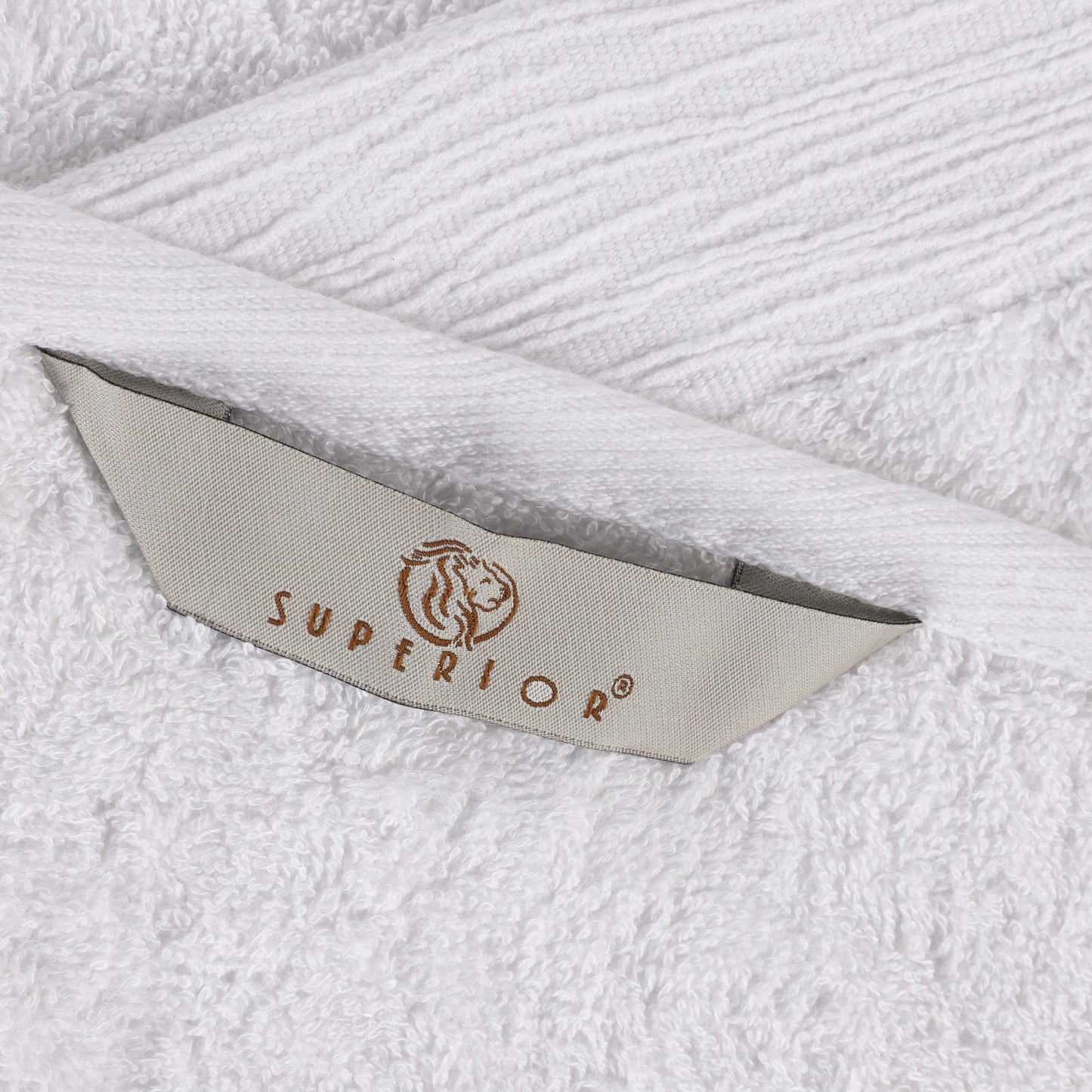 Rayon from Bamboo Eco-Friendly Solid Face Towel Washcloth - White