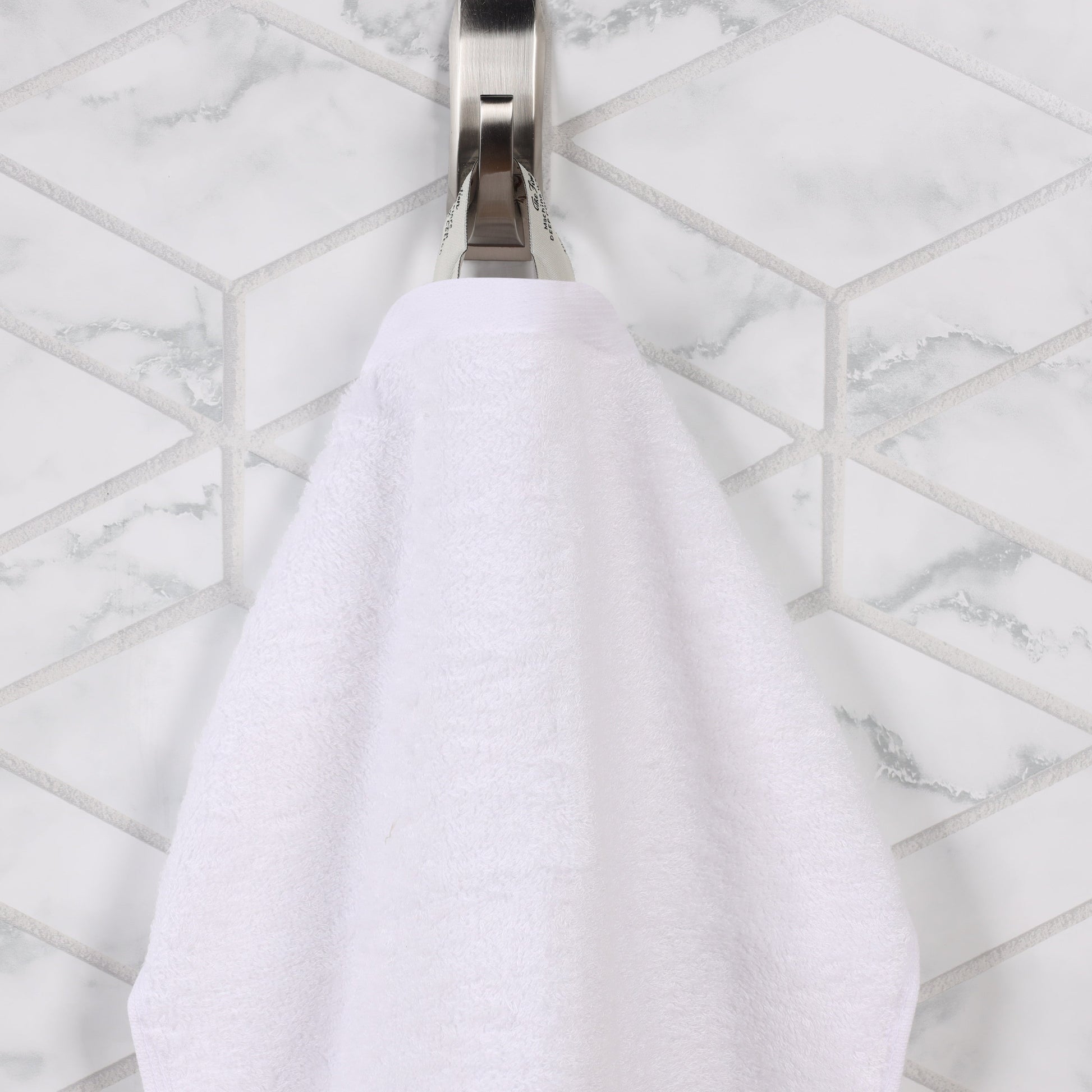 Rayon from Bamboo Eco-Friendly Solid Face Towel Washcloth - White