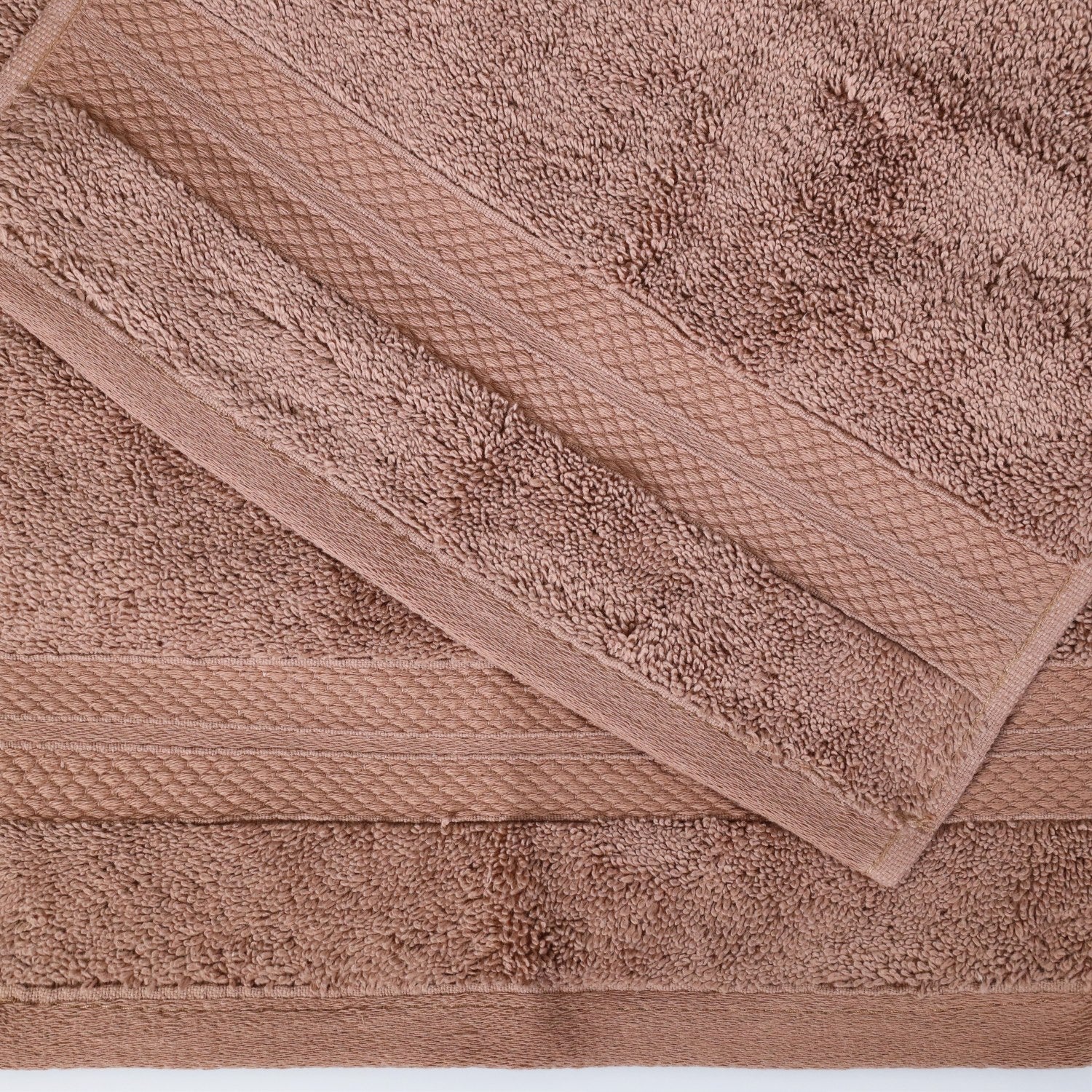 Superior Premium Turkish-Cotton Assorted Towel Set -  Taupe