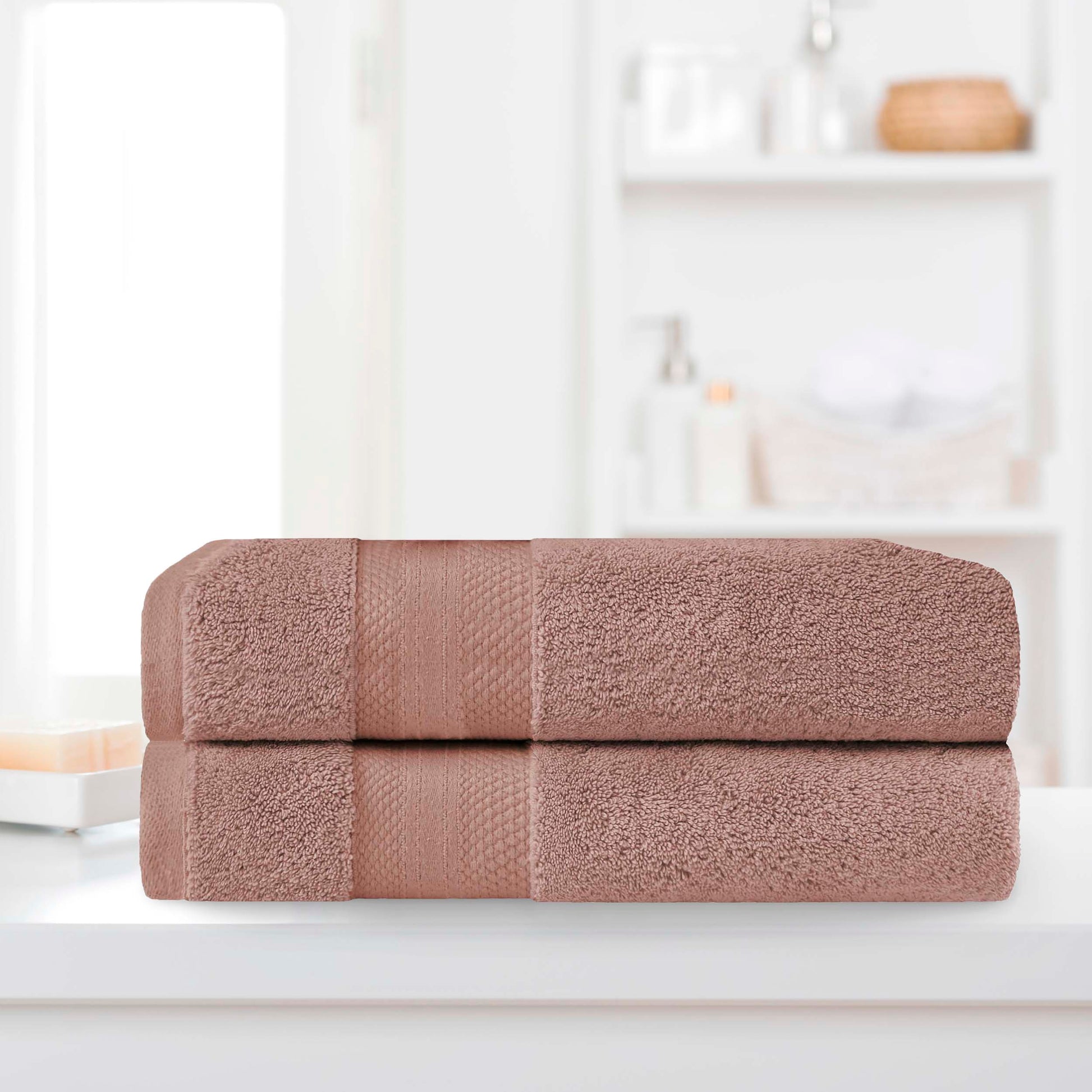 Superior Premium Turkish-Cotton Assorted Towel Set - Taupe