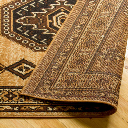Takeo Southwestern Aztec Geometric Indoor Area Rug - Caramel
