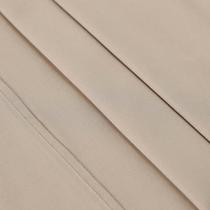 Egyptian Cotton 300 Thread Count Solid Deep Pocket Sheet Set - Tan