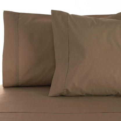 Egyptian Cotton 530 Thread Count Solid Pillowcases Set of 2 - Taupe