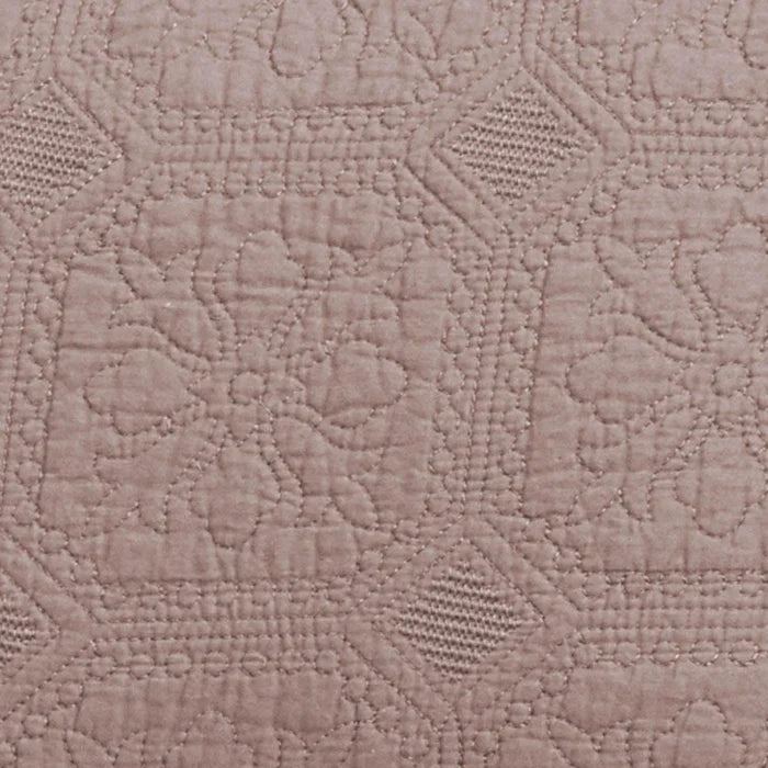 Corrington Fine Stitch Cotton Quilt Set -Taupe