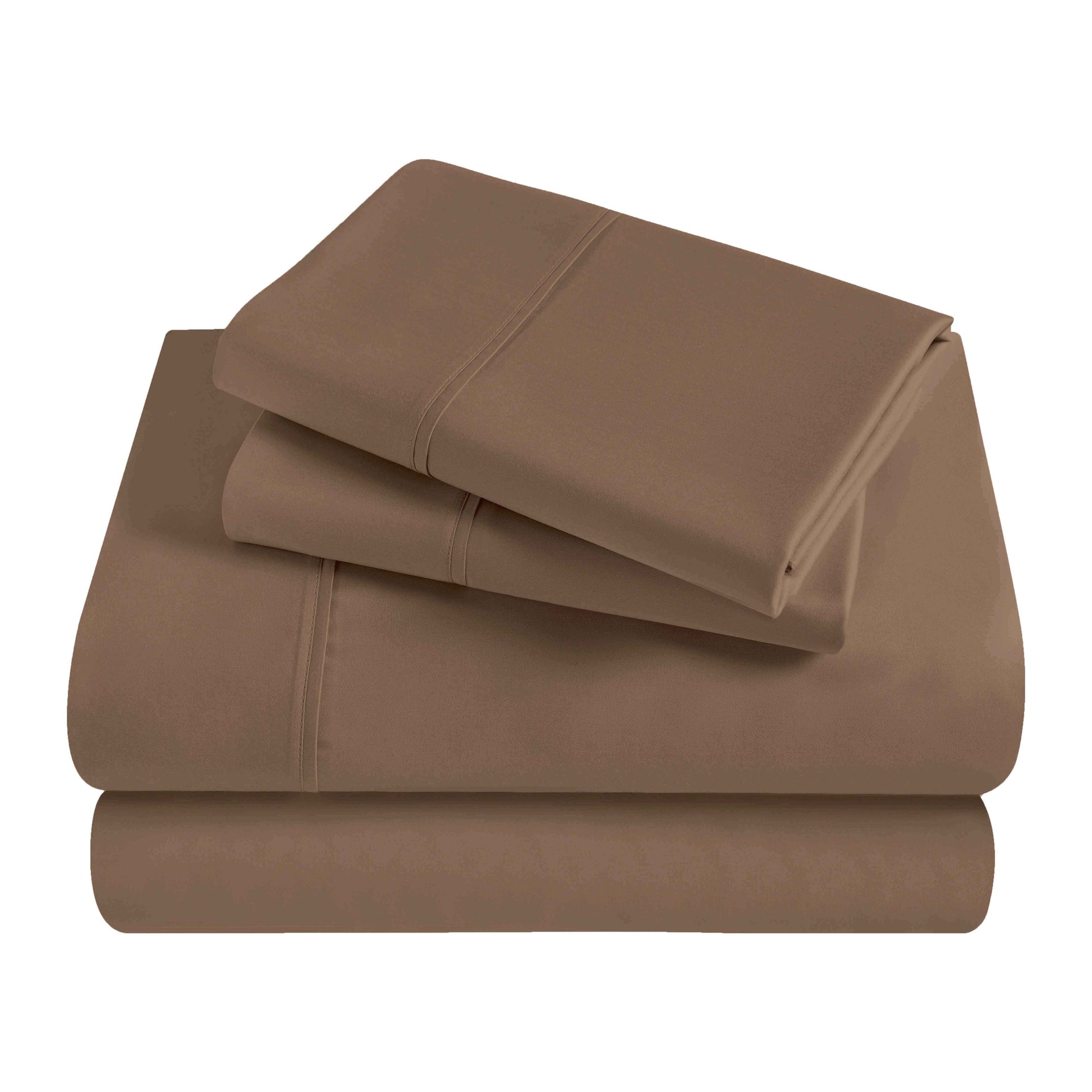 Egyptian Cotton 300 Thread Count Solid Deep Pocket Sheet Set - Taupe