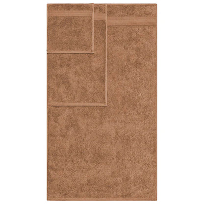 Turkish Cotton Highly Absorbent Solid 6 Piece Towel Set - Taupe