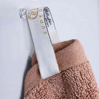 Turkish Cotton Highly Absorbent Solid 6 Piece Towel Set - Taupe