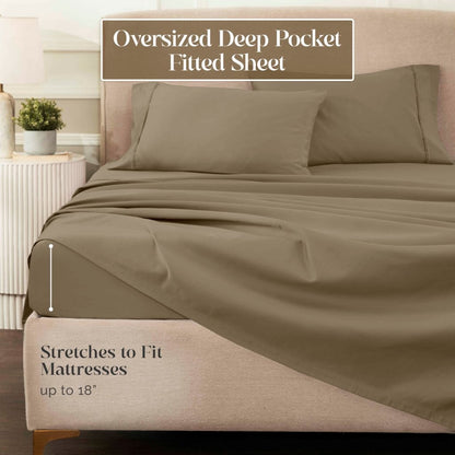 Egyptian Cotton 1200 Thread Count Eco-Friendly Solid Sheet Set