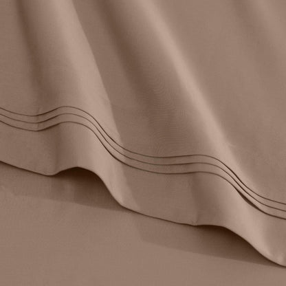Egyptian Cotton 1500 Thread Count Eco Friendly Solid Sheet Set - Taupe