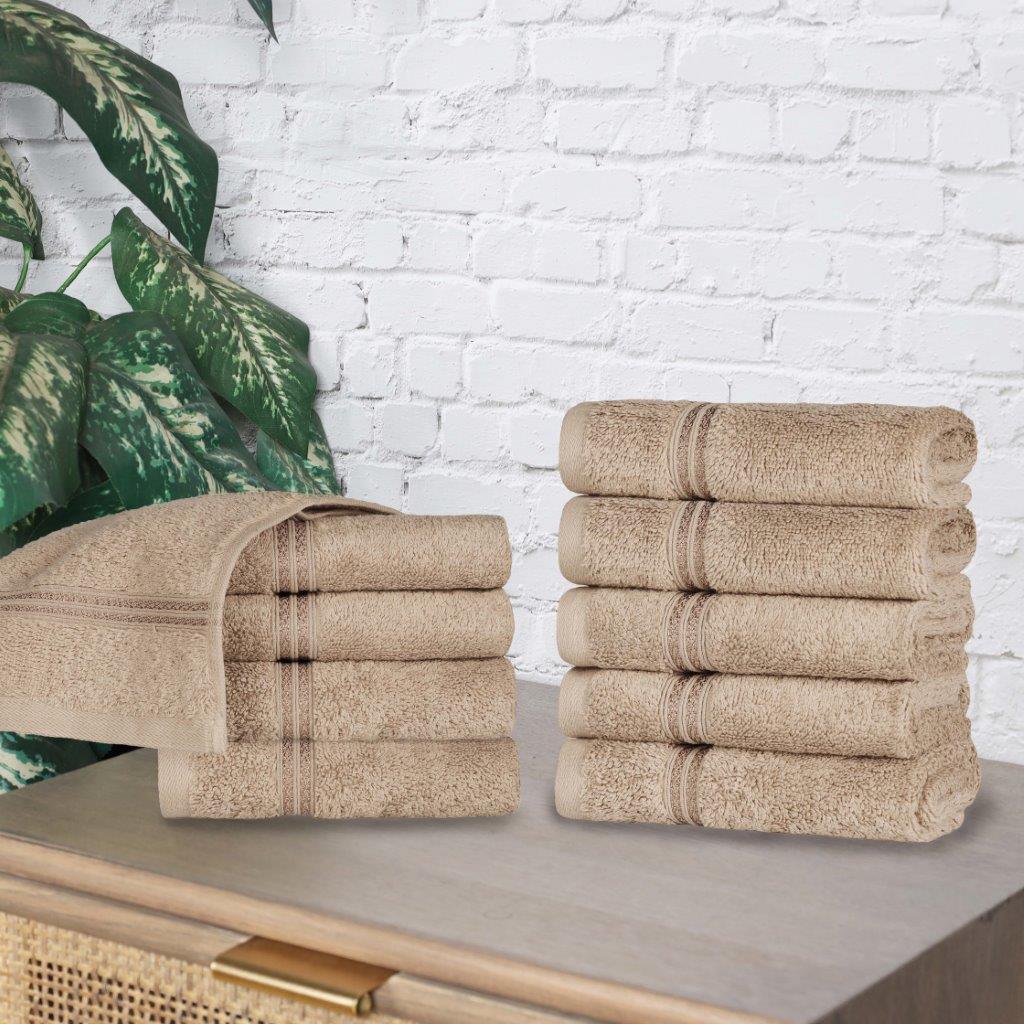 Egyptian Cotton Highly Absorbent Solid Ultra Soft Towel Set Collection