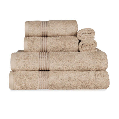 Egyptian Cotton Highly Absorbent Solid Ultra Soft Towel Set Collection