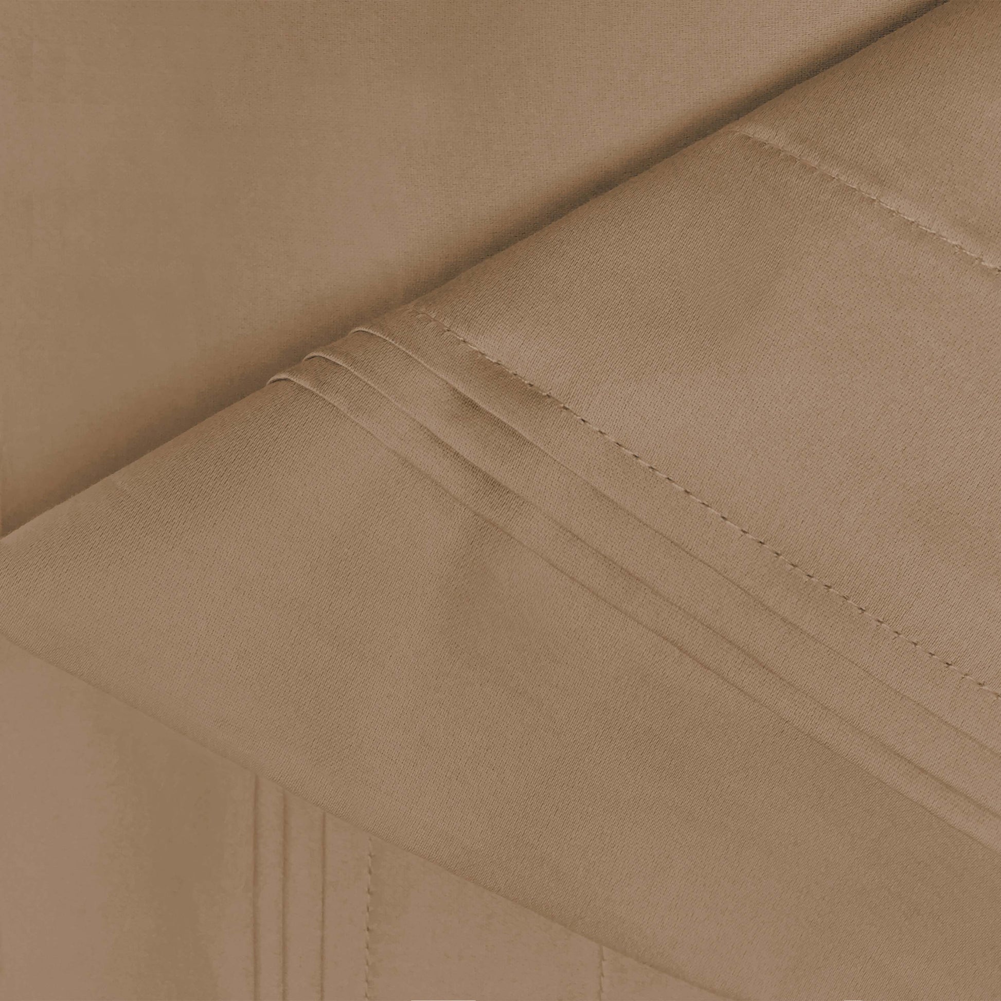 Premium 650 Thread Count Egyptian Cotton Solid Pillowcase Set - Taupe