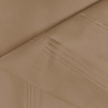 Premium 650 Thread Count Egyptian Cotton Solid Pillowcase Set - Taupe