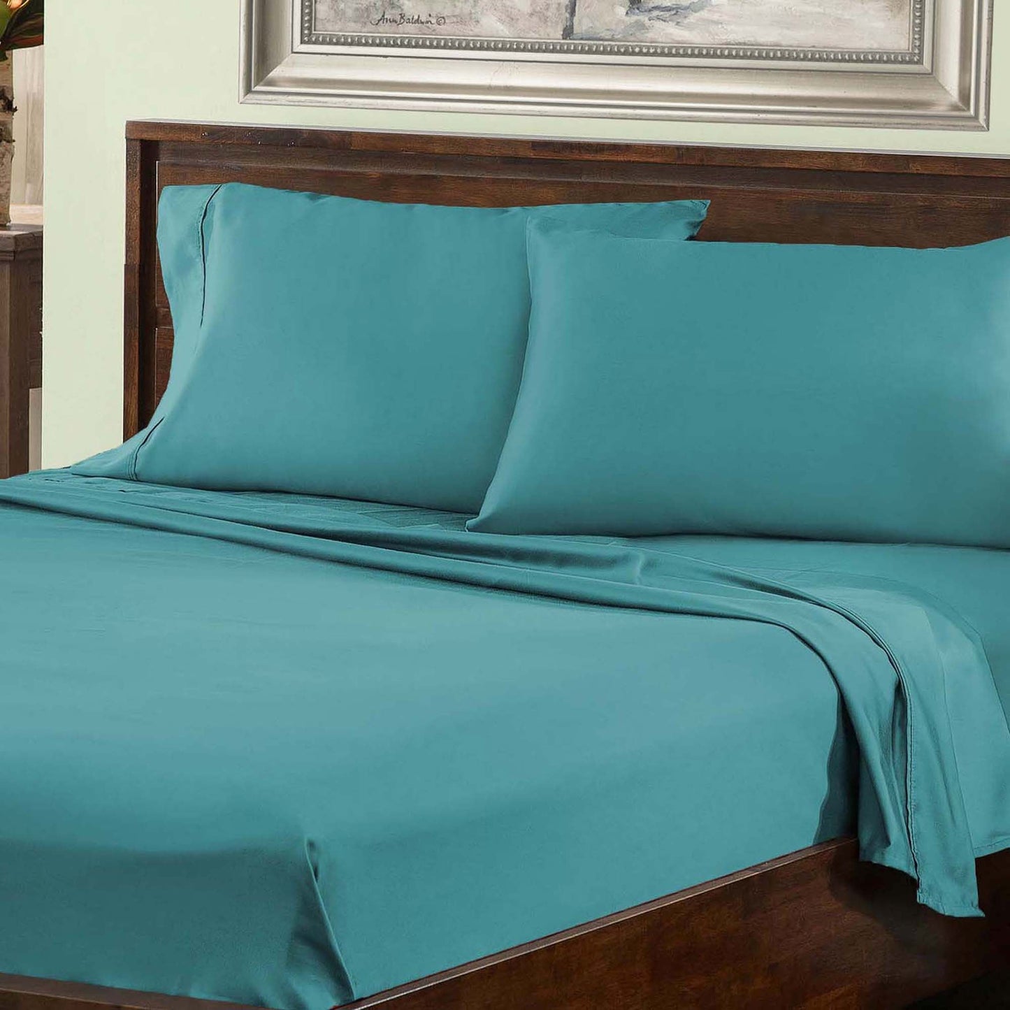Cotton Blend 800 Thread Count Solid Deep Pocket Bed Sheet Set