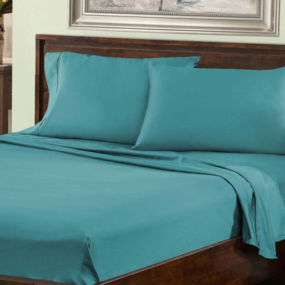 Cotton Blend 800 Thread Count Solid Deep Pocket Bed Sheet Set