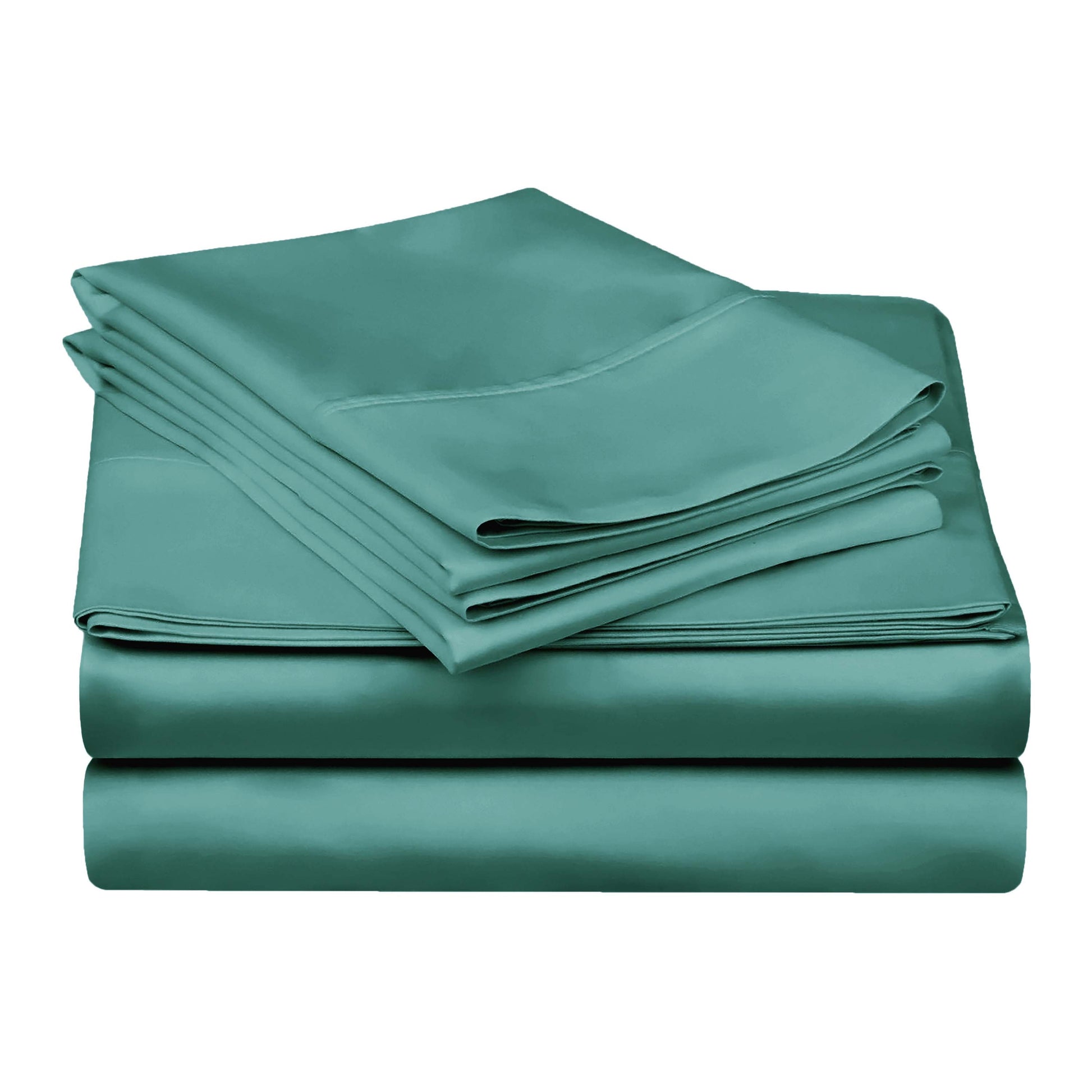 Egyptian Cotton 300 Thread Count Solid Deep Pocket Sheet Set - Teal