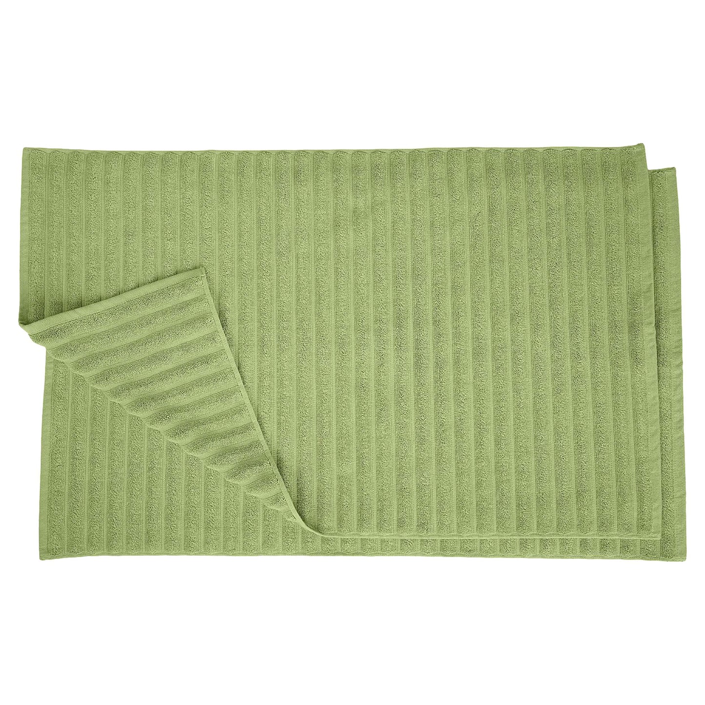 Lined 100% Cotton 1000 GSM 2-Piece Bath Mat Set - TerraceGreen